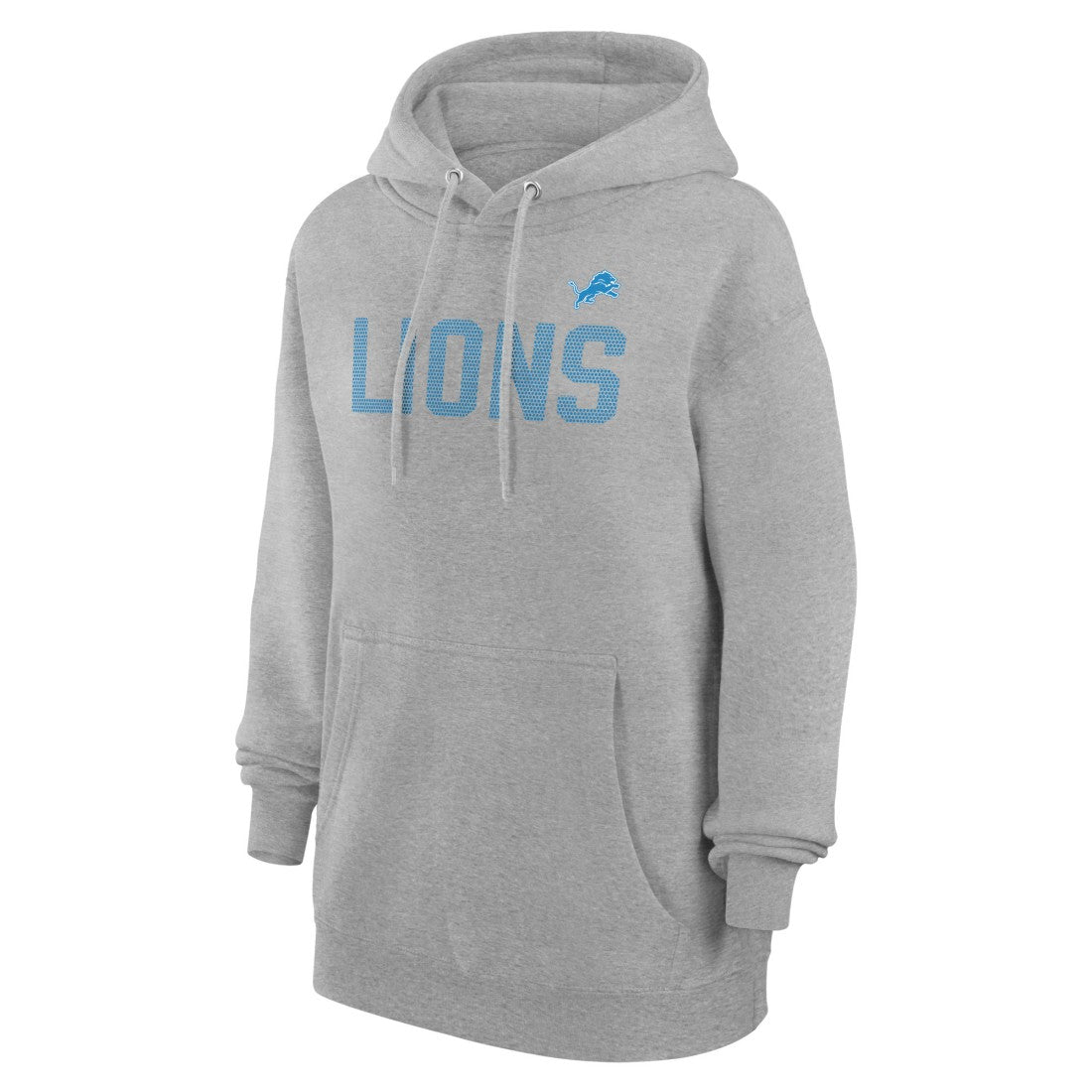 Detroit Lions G-III 4Her by Carl Banks Women's Dot Print Pullover Hoodie - Heather Gray Hoodies