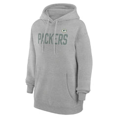 Green Bay Packers G-III 4Her by Carl Banks Women's Dot Print Pullover Hoodie - Heather Gray Hoodies