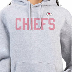 Kansas City Chiefs G-III 4Her by Carl Banks Women's Dot Print Pullover Hoodie - Heather Gray Hoodies