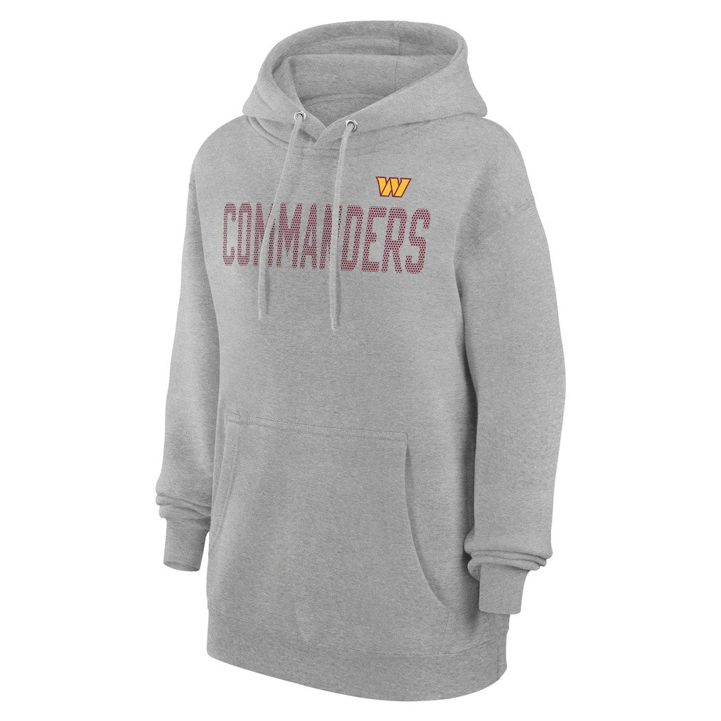 Washington Commanders G-III 4Her by Carl Banks Women's Dot Print Pullover Hoodie - Heather Gray Hoodies
