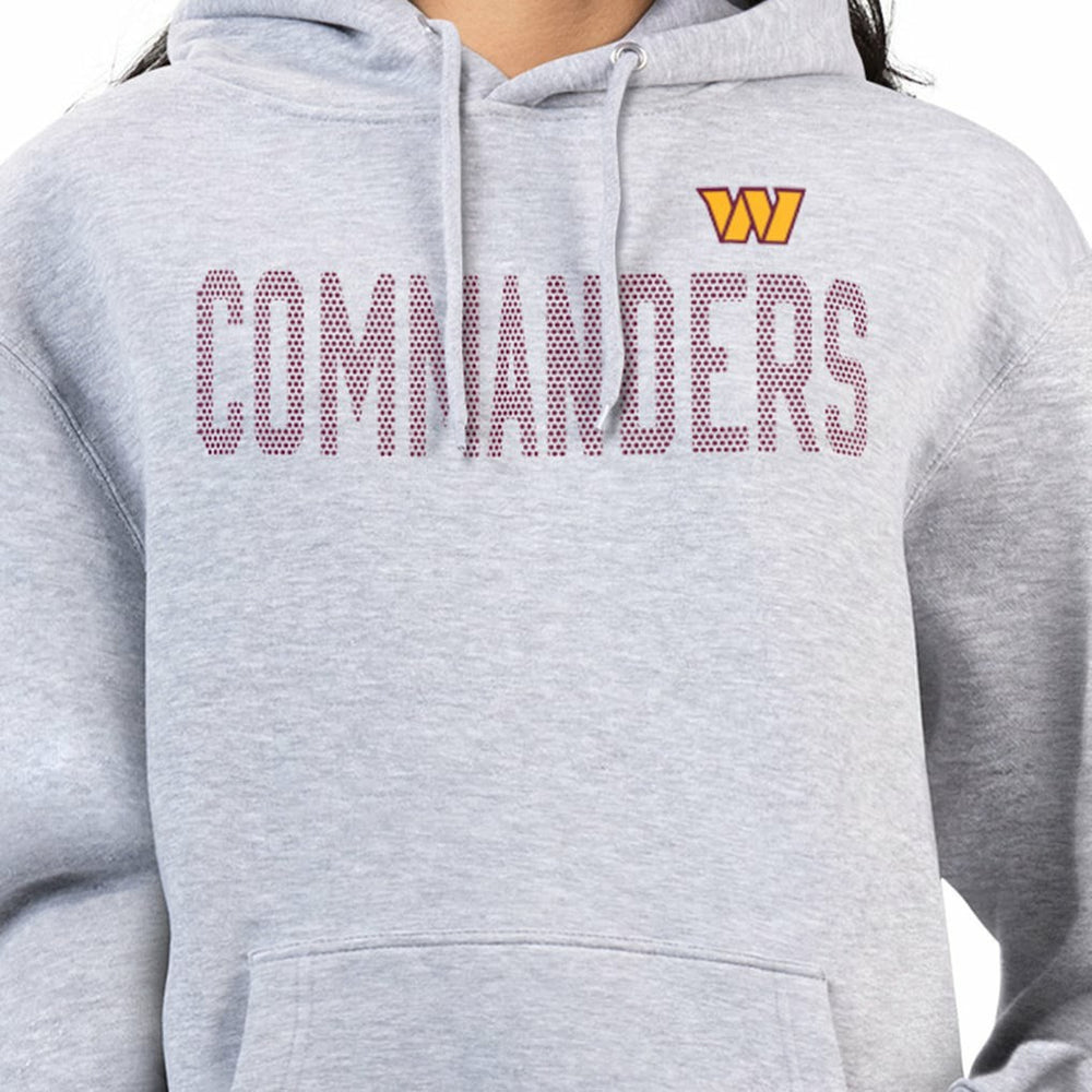 Washington Commanders G-III 4Her by Carl Banks Women's Dot Print Pullover Hoodie - Heather Gray Hoodies