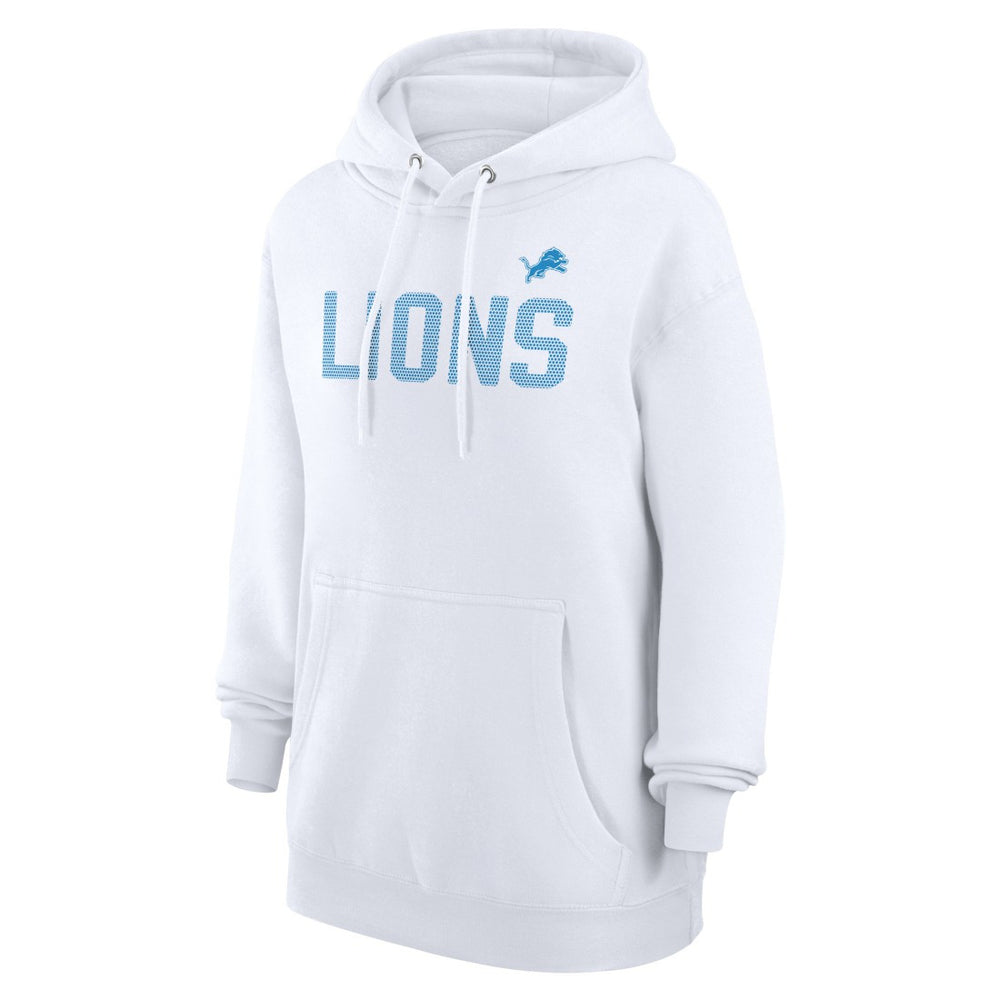 Detroit Lions G-III 4Her by Carl Banks Women's Dot Print Pullover Hoodie - White Hoodies