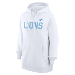 Detroit Lions G-III 4Her by Carl Banks Women's Dot Print Pullover Hoodie - White Hoodies