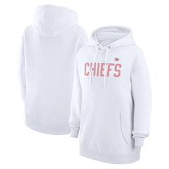 Kansas City Chiefs G-III 4Her by Carl Banks Women's Dot Print Pullover Hoodie - White Hoodies
