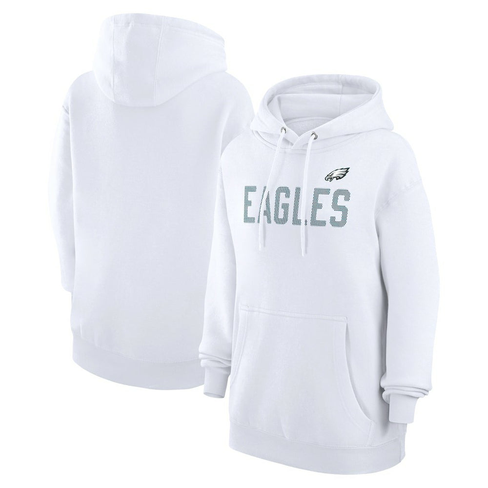 Philadelphia Eagles G-III 4Her by Carl Banks Women's Dot Print Pullover Hoodie - White Hoodies