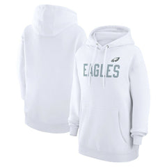 Philadelphia Eagles G-III 4Her by Carl Banks Women's Dot Print Pullover Hoodie - White Hoodies