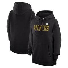 Green Bay Packers G-III 4Her by Carl Banks Women's Dot Print Pullover Hoodie - Black Hoodies