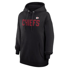 Kansas City Chiefs G-III 4Her by Carl Banks Women's Dot Print Pullover Hoodie - Black Hoodies