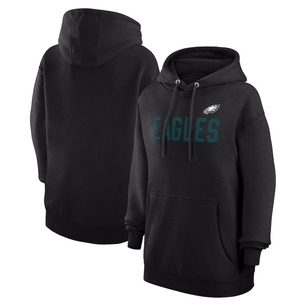Philadelphia Eagles G-III 4Her by Carl Banks Women's Dot Print Pullover Hoodie - Black Hoodies