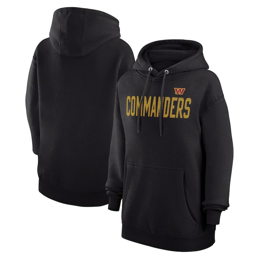 Washington Commanders G-III 4Her by Carl Banks Women's Dot Print Pullover Hoodie - Black Hoodies