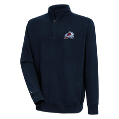 Colorado Avalanche Antigua Victory Quarter-Zip Pullover Top - Navy | US 200570723