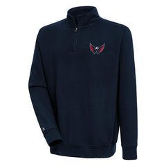 Washington Capitals Antigua Victory Quarter-Zip Pullover Top - Navy | US 200570803