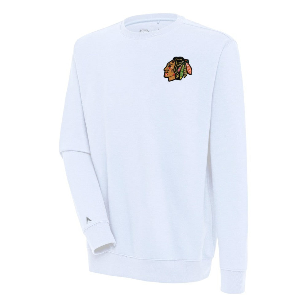 Chicago Blackhawks Antigua Victory Pullover Sweatshirt - White | US 200570996
