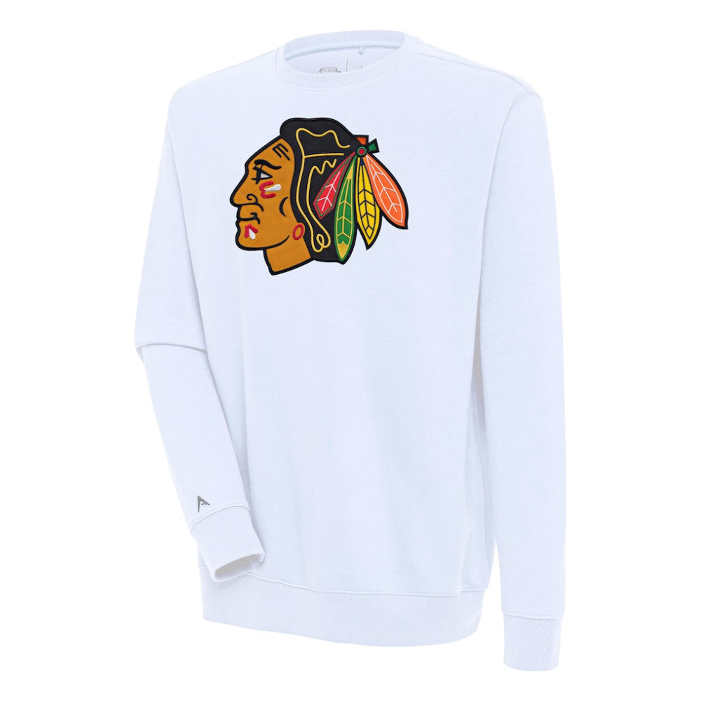 Chicago Blackhawks Antigua Victory Pullover Sweatshirt - White | US 200571162