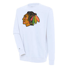 Chicago Blackhawks Antigua Victory Pullover Sweatshirt - White | US 200571162