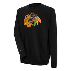 Chicago Blackhawks Antigua Victory Pullover Sweatshirt - Black | US 200571163