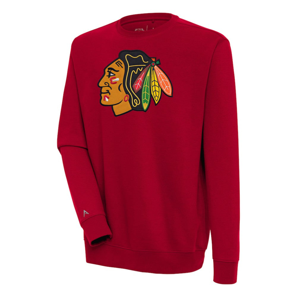 Chicago Blackhawks Antigua Victory Pullover Sweatshirt - Red | US 200571165