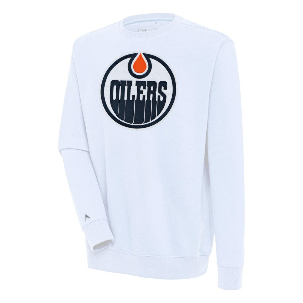 Edmonton Oilers Antigua Victory Pullover Sweatshirt - White | US 200571179