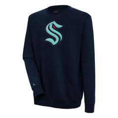 Seattle Kraken Antigua Victory Pullover Sweatshirt - Deep Sea Blue | US 200571221