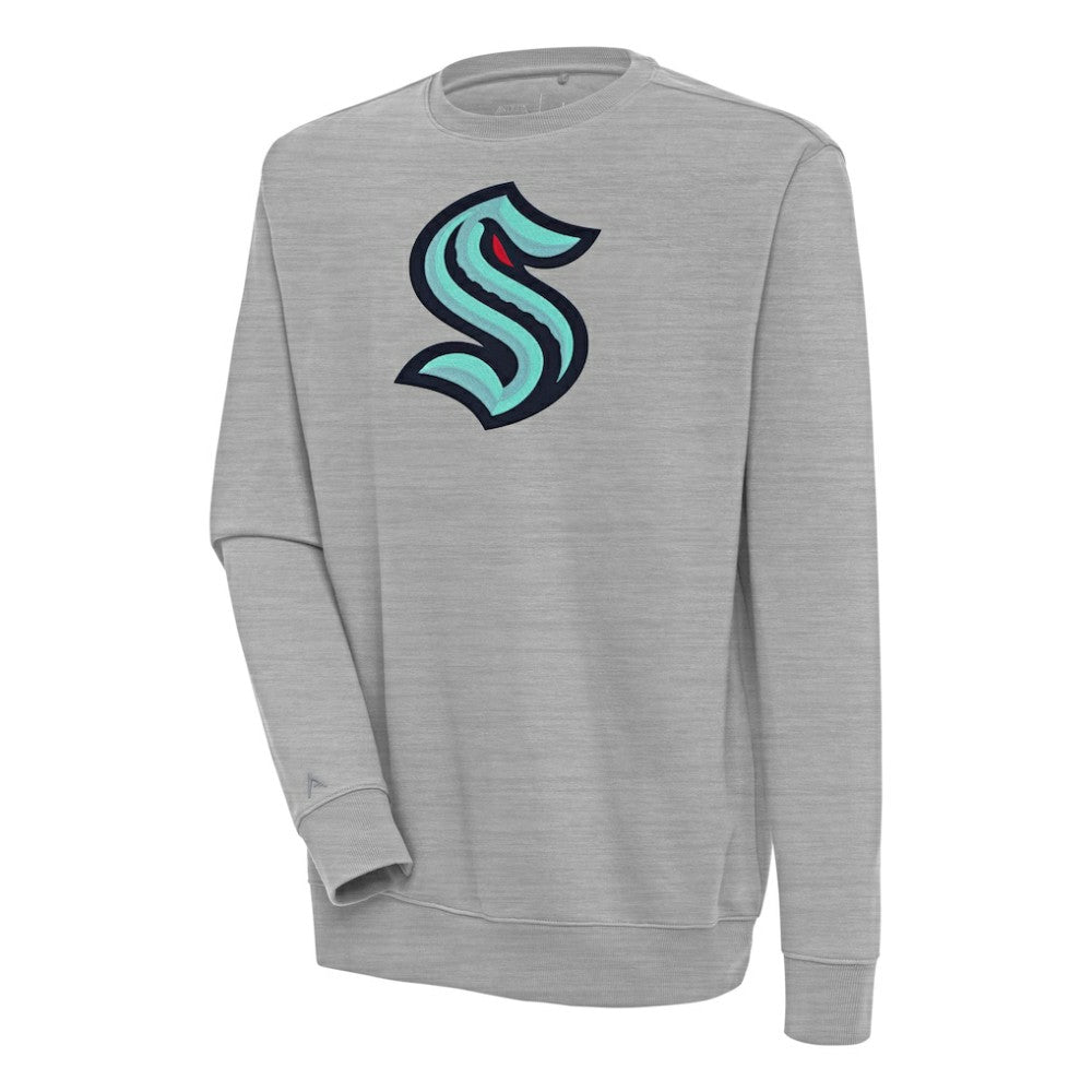 Seattle Kraken Antigua Victory Pullover Sweatshirt - Heather Gray | US 200571222