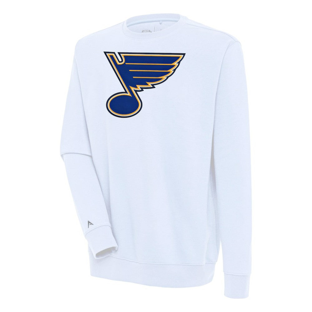 St. Louis Blues Antigua Victory Pullover Sweatshirt - White | US 200571223
