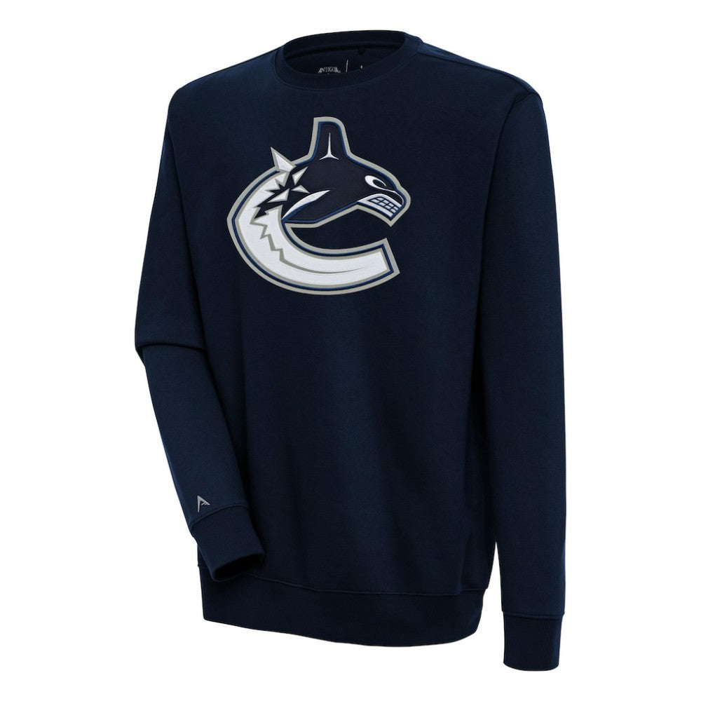 Vancouver Canucks Antigua Victory Pullover Sweatshirt - Navy | US 200571232