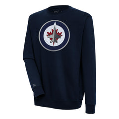 Winnipeg Jets Antigua Victory Pullover Sweatshirt - Navy | US 200571244