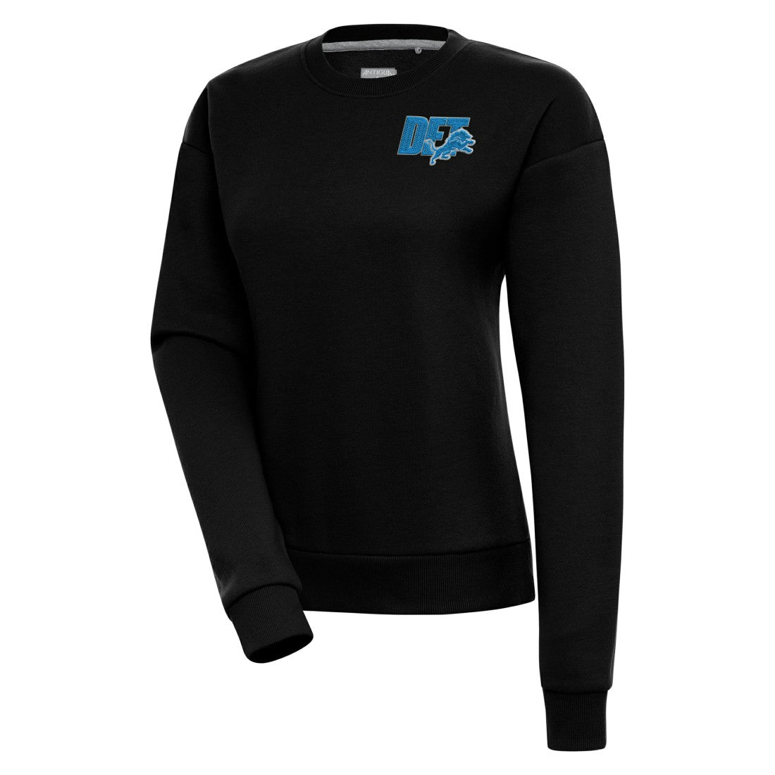 Detroit Lions Antigua Women's Victory Pullover Sweatshirt - Black Pullover