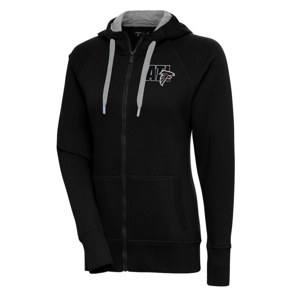 Atlanta Falcons Antigua Women's Victory Full-Zip Hoodie - Black Hoodies