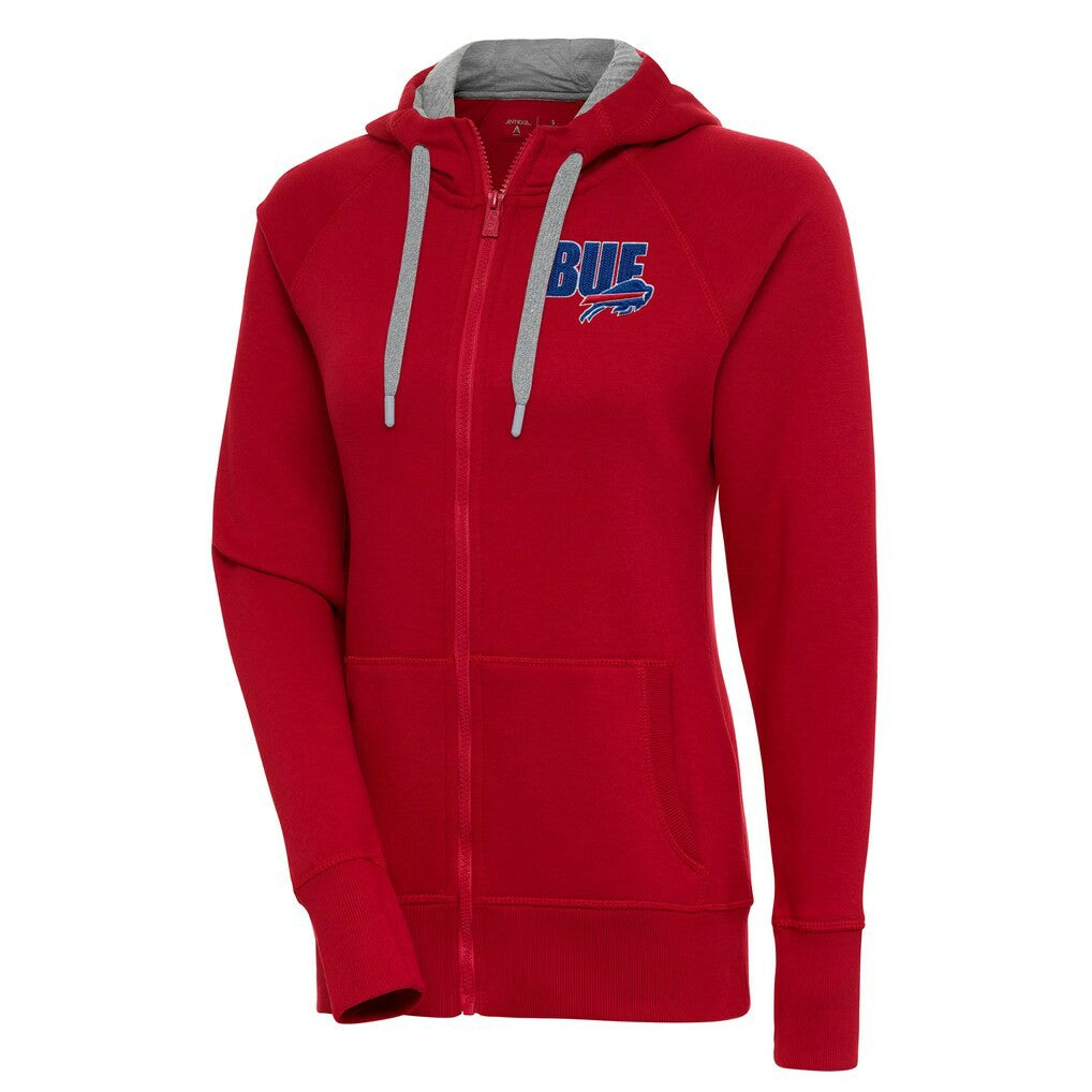 Buffalo Bills Antigua Women's Victory Full-Zip Hoodie - Red Hoodies