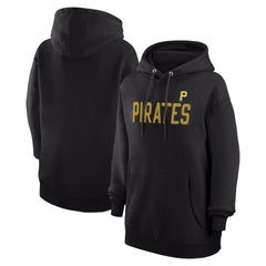 Pittsburgh Pirates G-III 4Her by Carl Banks Women's Dot Print Pullover Hoodie - Black Hoodies