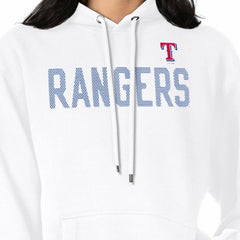 Texas Rangers G-III 4Her by Carl Banks Women's Dot Print Pullover Hoodie - White Hoodies