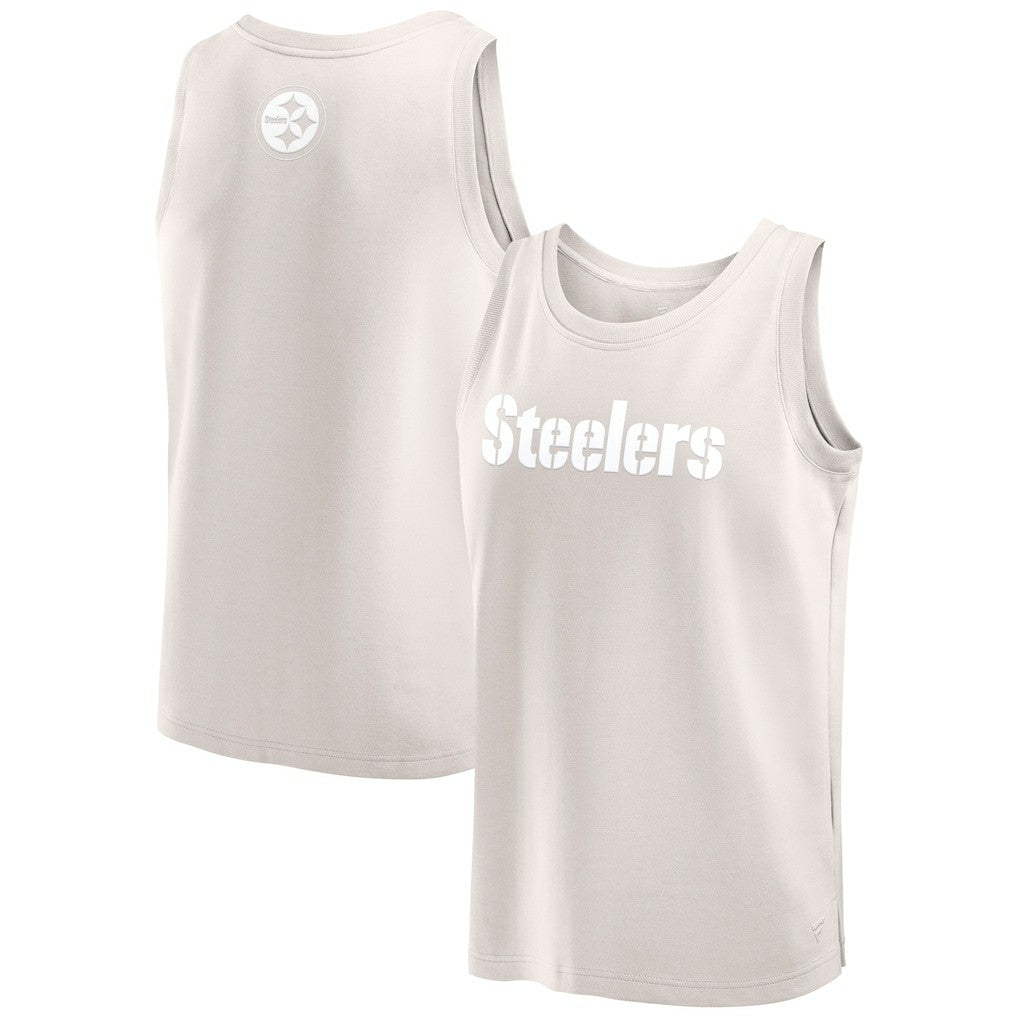 Pittsburgh Steelers Elements Tank Top - Cream Tops