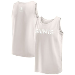New Orleans Saints Elements Tank Top - Cream Tops