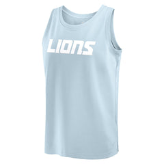 Detroit Lions Elements Tank Top - Light Blue Tops