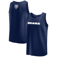 Chicago Bears Elements Tank Top - Navy Tops