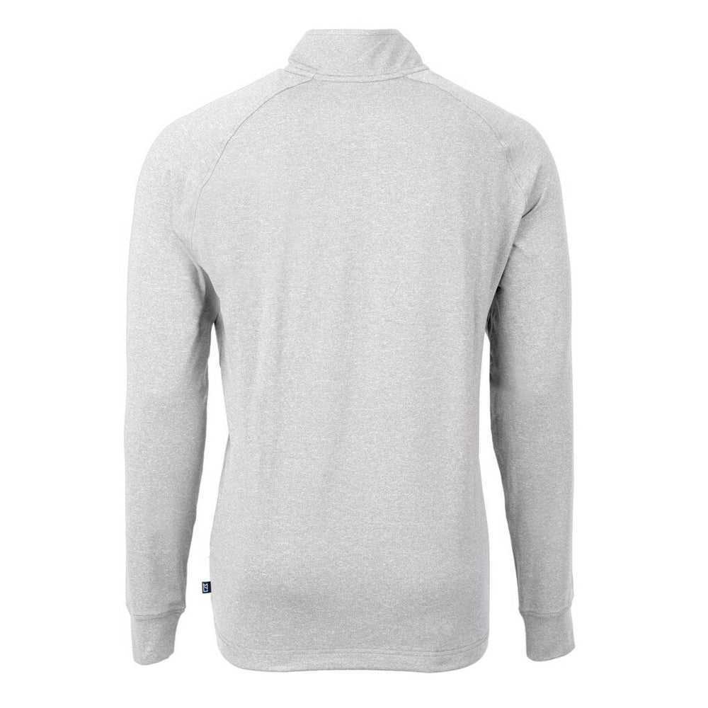 Minnesota Vikings Cutter & Buck Big & Tall Adapt Eco Knit Quarter-Zip Pullover Top - Heather Gray Pullover