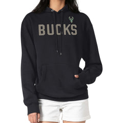 Milwaukee Bucks G-III 4Her by Carl Banks Women's Dot Print Pullover Hoodie Black outlet