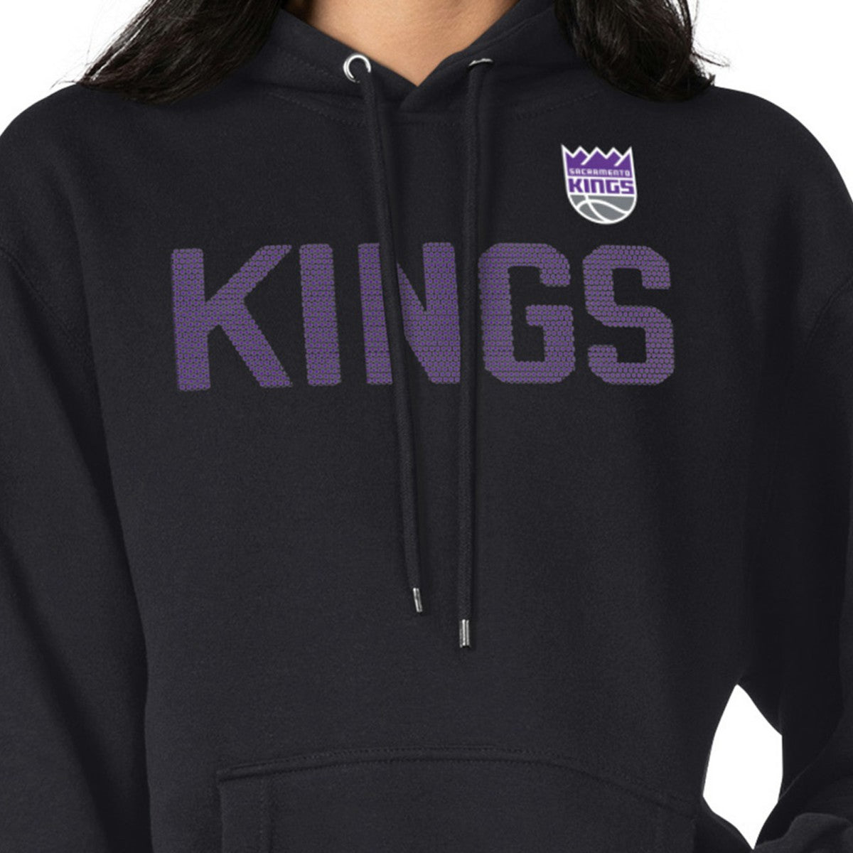 Sacramento Kings G-III 4Her by Carl Banks Women's Dot Print Pullover Hoodie Black outlet