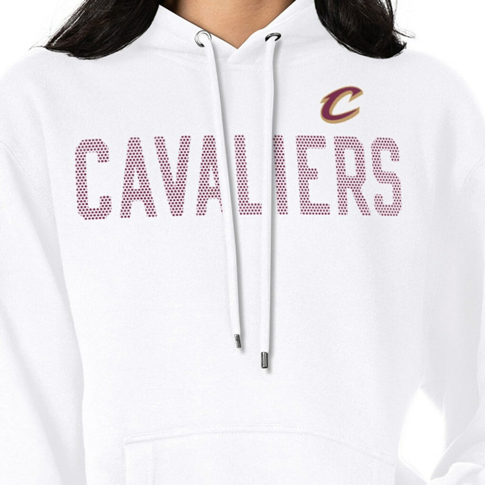 Cleveland Cavaliers G-III 4Her by Carl Banks Women's Dot Print Pullover Hoodie White