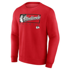Chicago Blackhawks Fanatics Focus Fleece Pullover Sweatshirt - Red | US 200582278