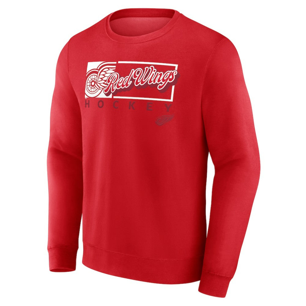 Detroit Red Wings Fanatics Focus Fleece Pullover Sweatshirt - Red | US 200582285