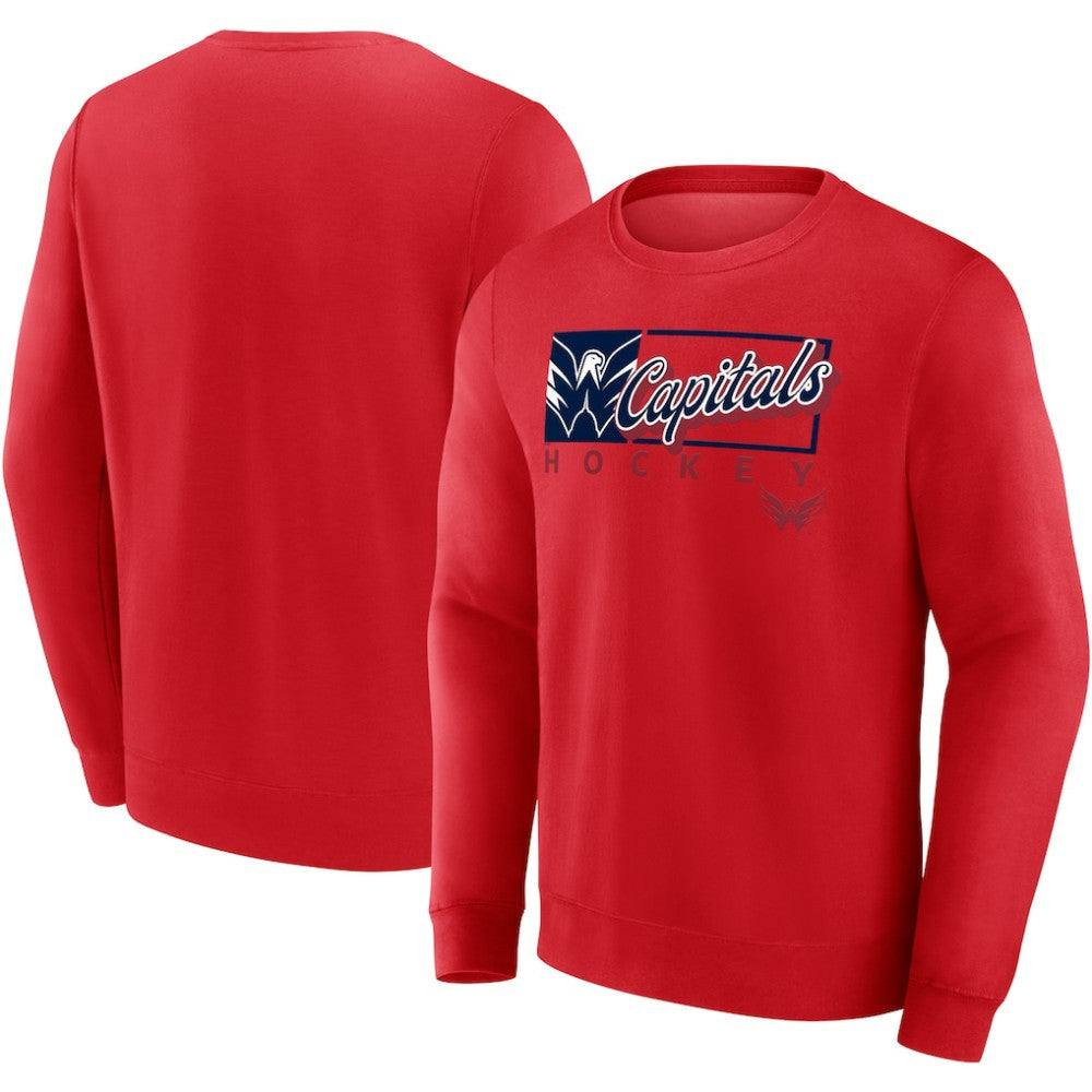 Washington Capitals Fanatics Focus Fleece Pullover Sweatshirt - Red | US 200582288