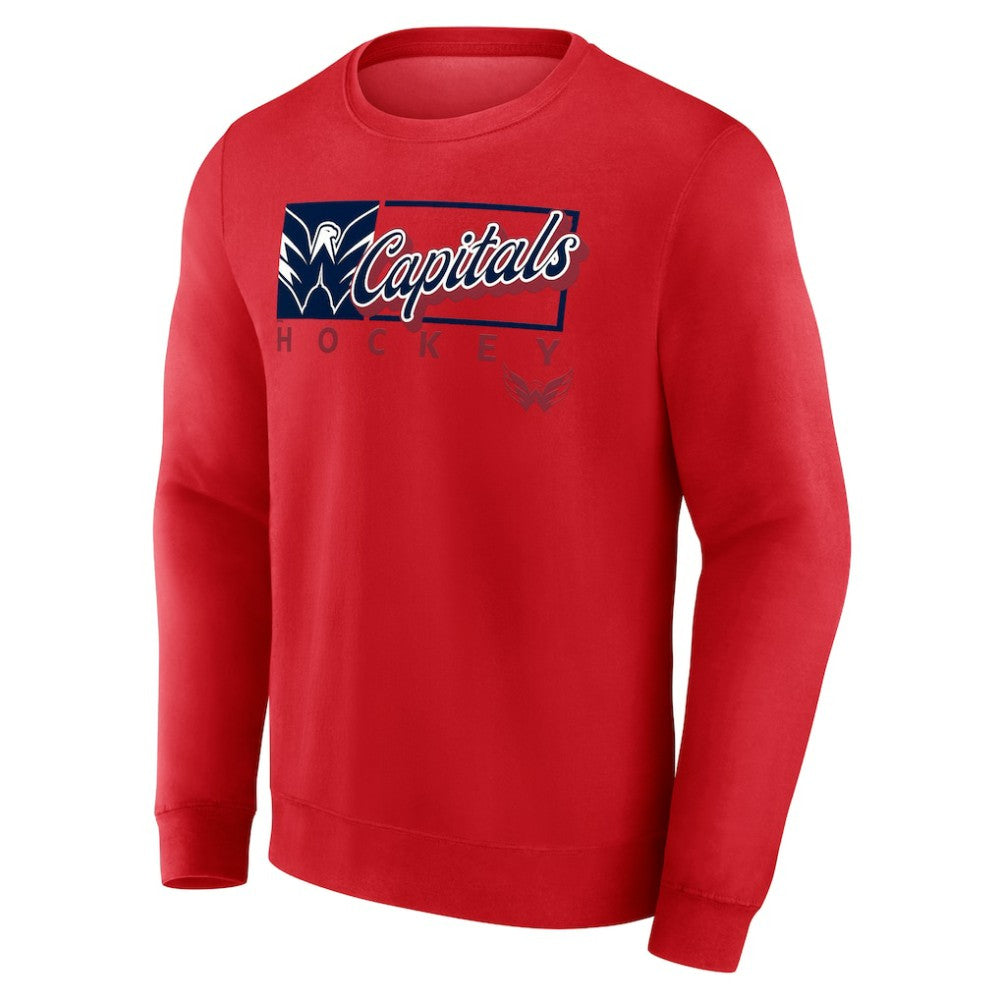 Washington Capitals Fanatics Focus Fleece Pullover Sweatshirt - Red | US 200582288