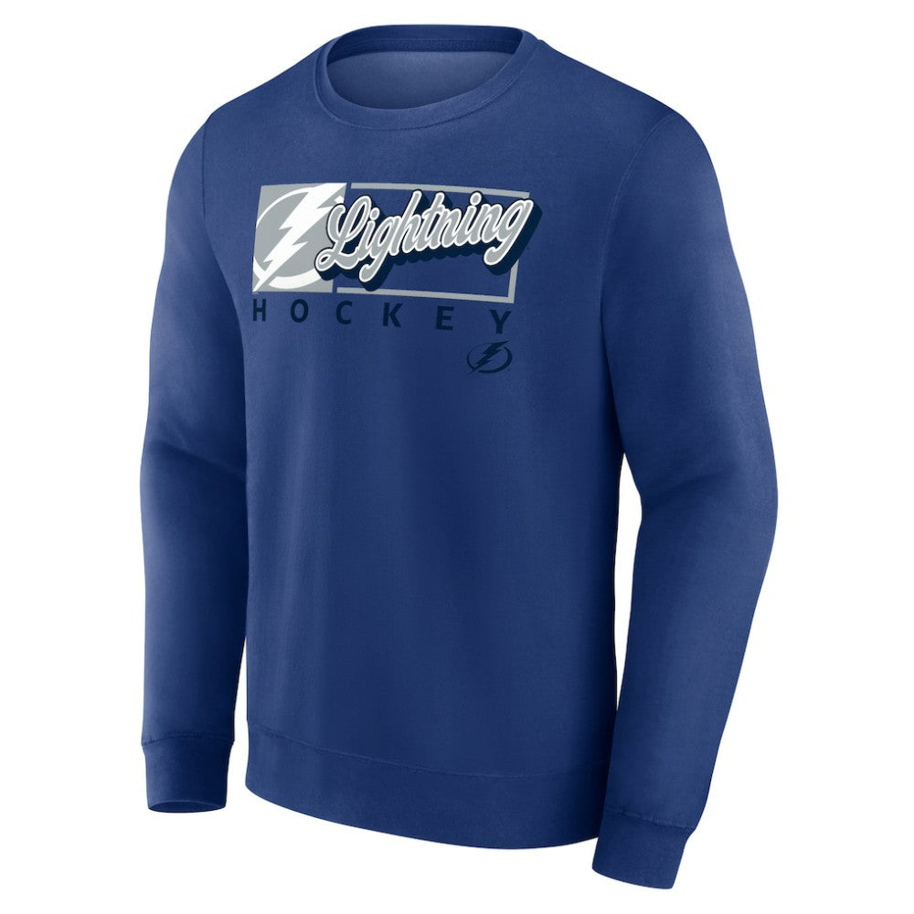 Tampa Bay Lightning Fanatics Focus Fleece Pullover Sweatshirt - Blue | US 200582294
