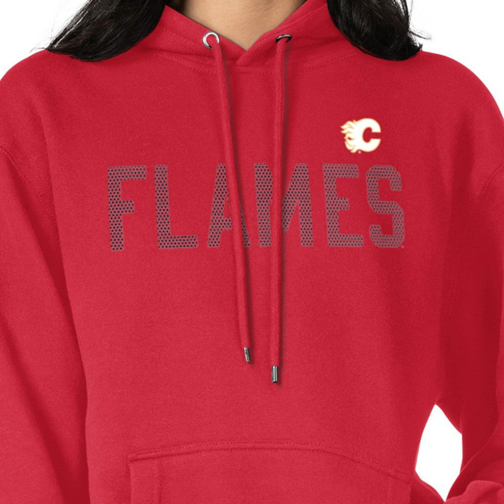Calgary Flames G-III 4Her by Carl Banks Women's Dot Print Pullover Hoodie - Red | US 200582316