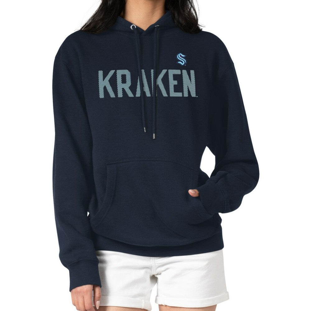 Seattle Kraken G-III 4Her by Carl Banks Women's Dot Print Pullover Hoodie - Navy | US 200582330