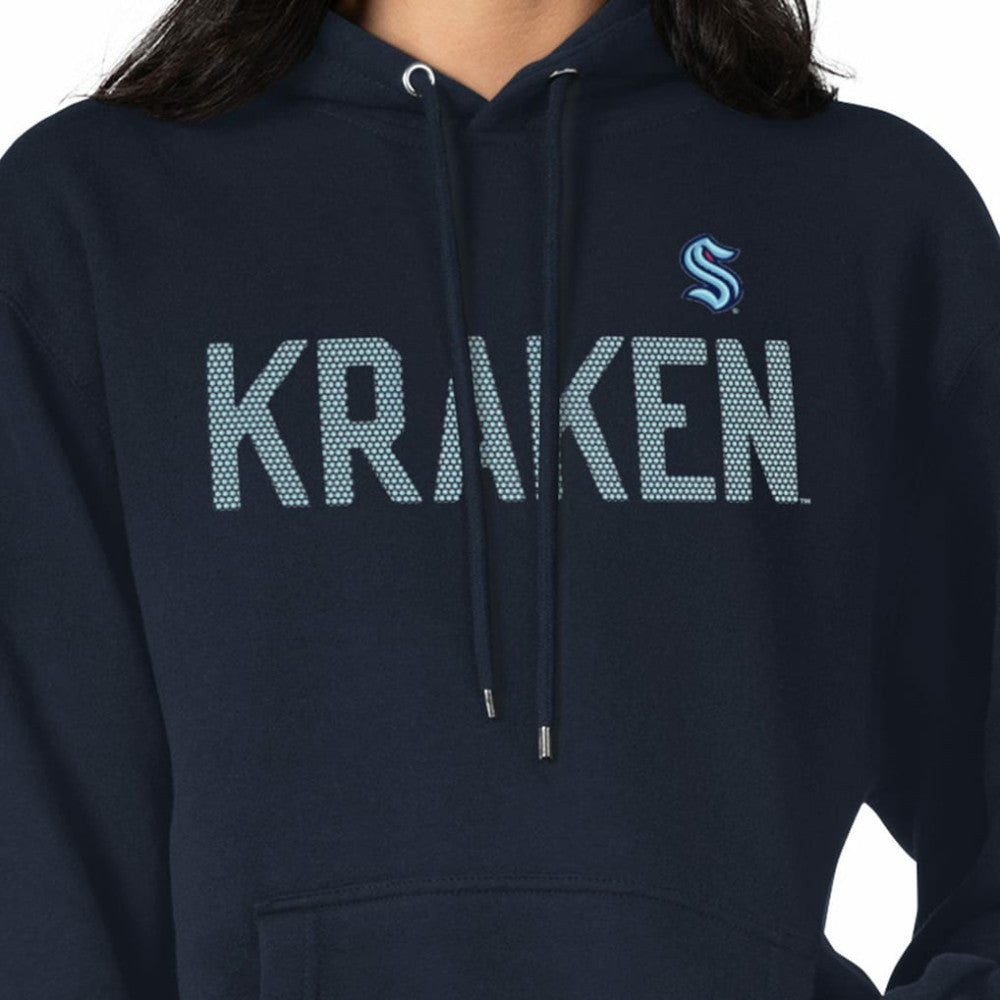 Seattle Kraken G-III 4Her by Carl Banks Women's Dot Print Pullover Hoodie - Navy | US 200582330