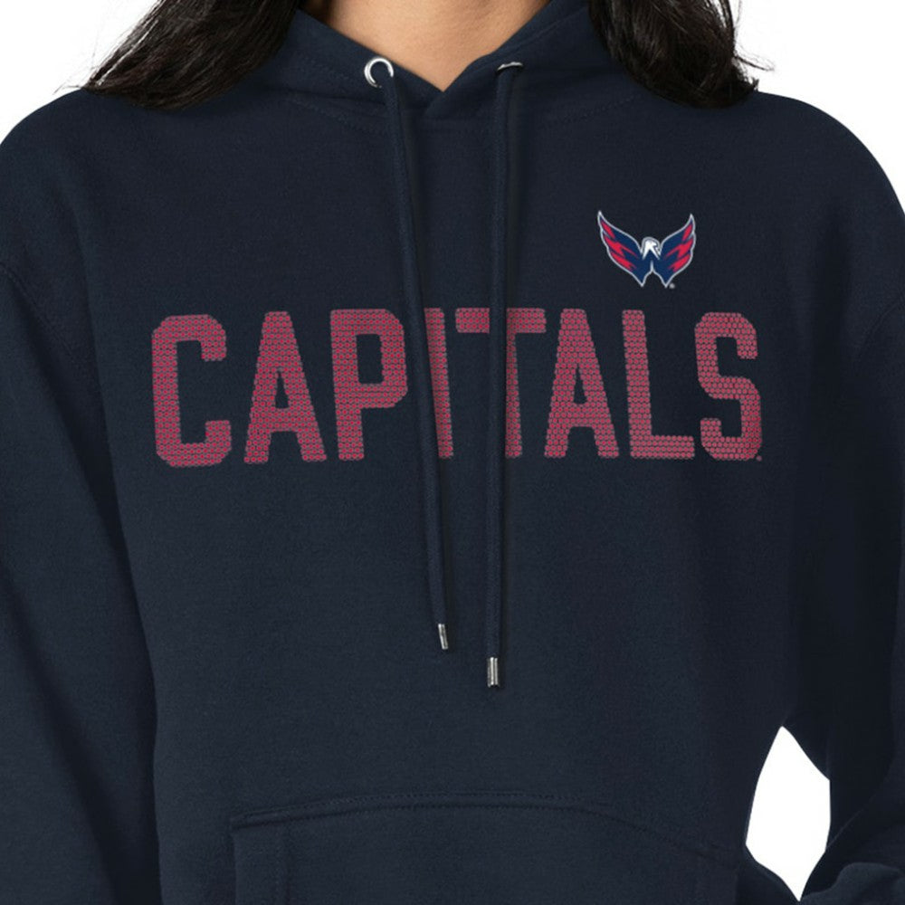 Washington Capitals G-III 4Her by Carl Banks Women's Dot Print Pullover Hoodie - Navy | US 200582334