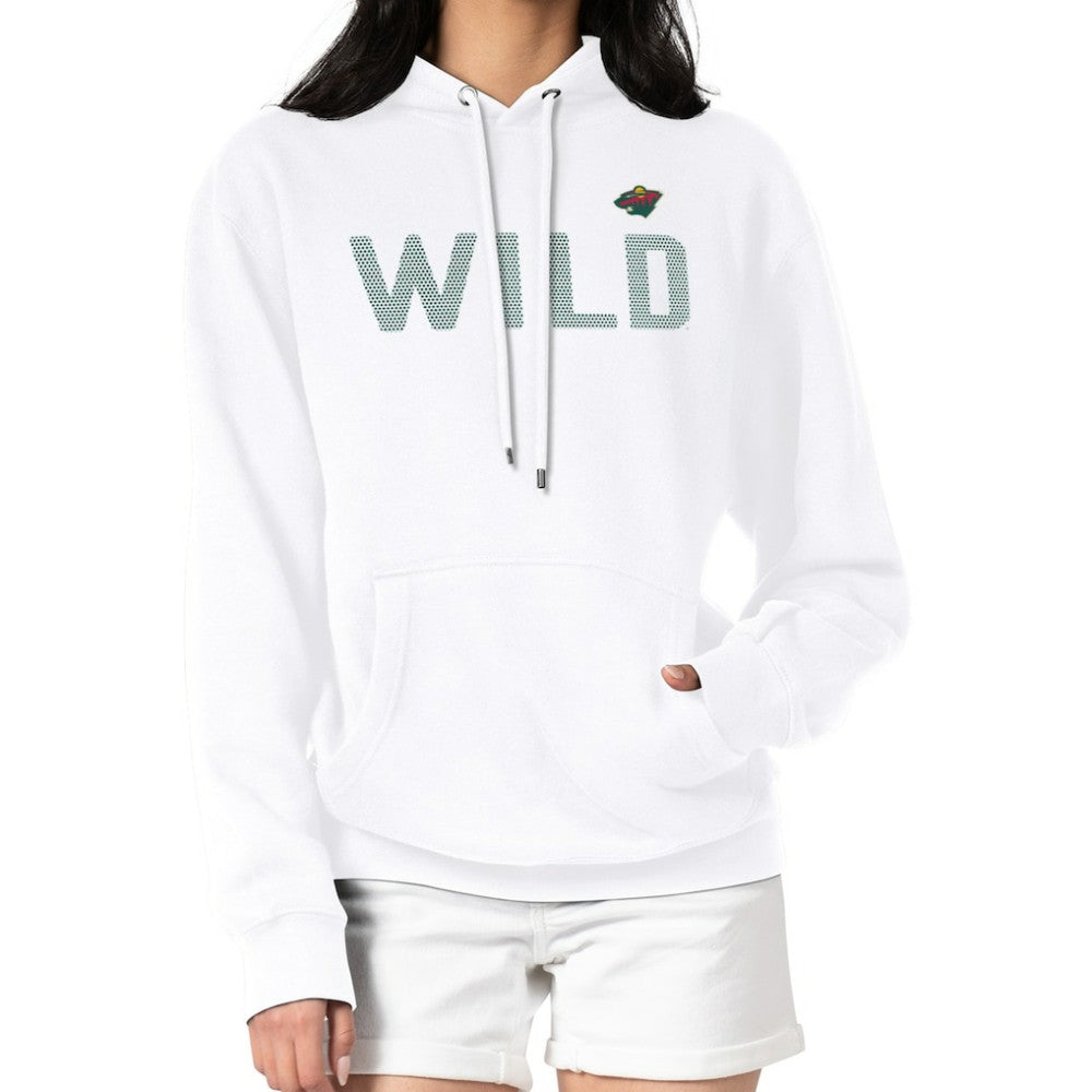 Minnesota Wild G-III 4Her by Carl Banks Women's Dot Print Pullover Hoodie - White | US 200582371